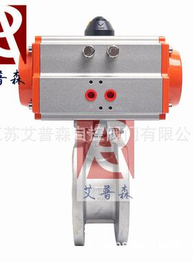 气动薄型球阀-气动薄型对夹球阀Q671F-16不锈钢气动薄型对夹球阀