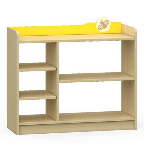 幼儿园儿童枫木蜜蜂八格柜分区柜四格柜书柜鞋柜书包柜收纳柜储物