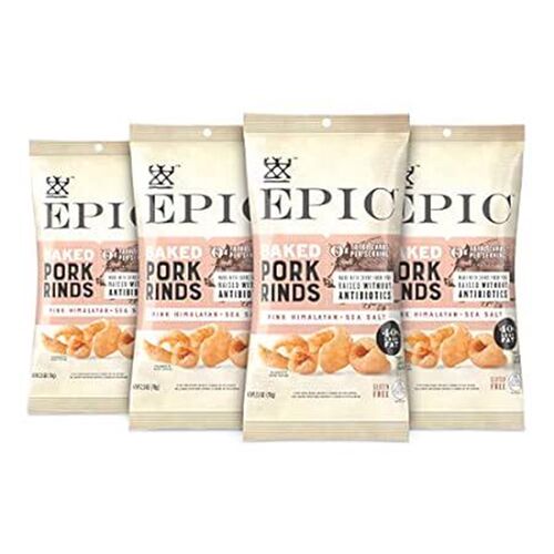 EPIC Pink Himalayan Salt Pork Rinds, Keto Consumer Friend