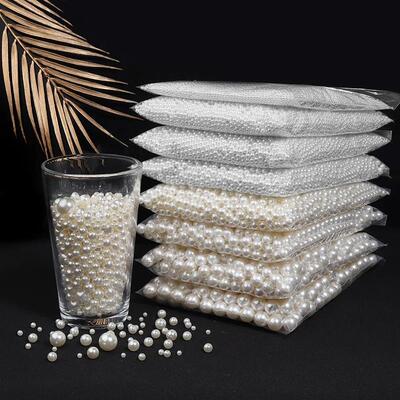 10-1000Pcs/Lot 1-25mm Imitation Pearl Acrylic Beads Without