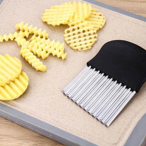 Stainless Steel Potato Chip Slicer Dough Vegetable Fruit Cri