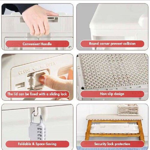 Foldable Storage Box Clothes Polypropylene Storage Box Toys