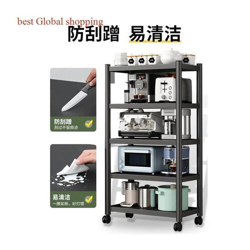 Kitchen Shelf bathroom storage rack Trolley iron shelves架子