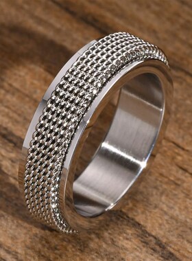 Vnox Waterproof Stainless Steel Metal Spinner Mesh Wedding B