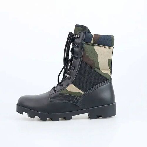 Lace Up Waterproof Outdoor Shoes Breathable Canvas Camouflag