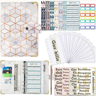 budget binder with 30pcs money organizer cash savings book