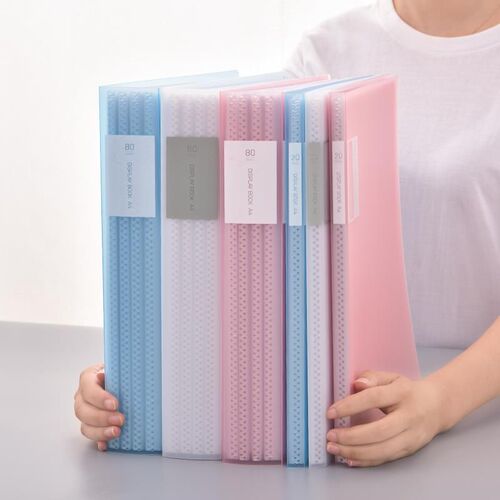 a4 clear book poster art holder file binder透明资料册文件夹
