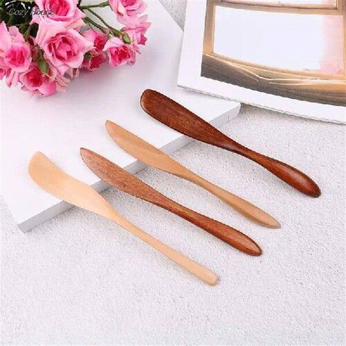 1Pc High Quality Knife Style Wooden Mask Japan Butter Knife