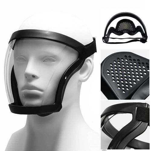 Transparent Full Face Shield Mask Head Protective ver Eye Sa