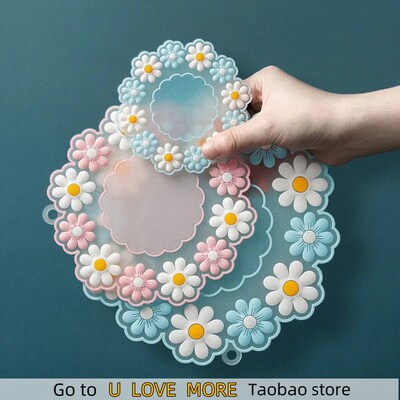 Kawaii Daisy Placemat Dinner Plate Insulated Pads Table Mat