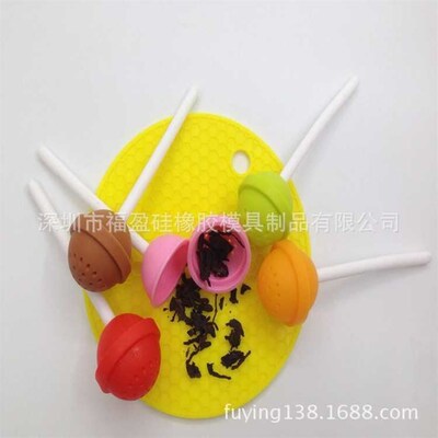 Silicone Tea Infuser Reusable Rubber Strainer lollipop tea