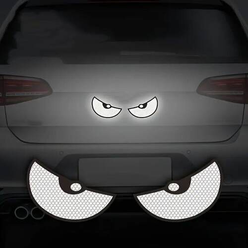 2pcs Car Demon Eye Reflective ers Motorcycle Improve Vehicle