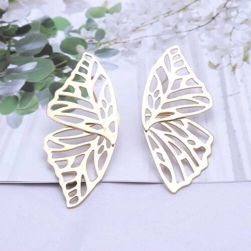 Hot Sale Hollow Big Butterfly Stud Earring for Women Metal A