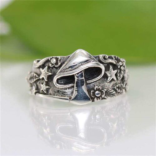 Chen Rui Vintage Ring Mushroom Star Flower Leaf Mysterious F