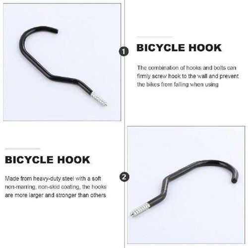 Foldable Clothes Rack Bike Hook Wall Mount Ceiling Storage