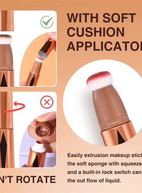 Cream Bronzer Contour Blusher Beauty Wand Highlighter Blush