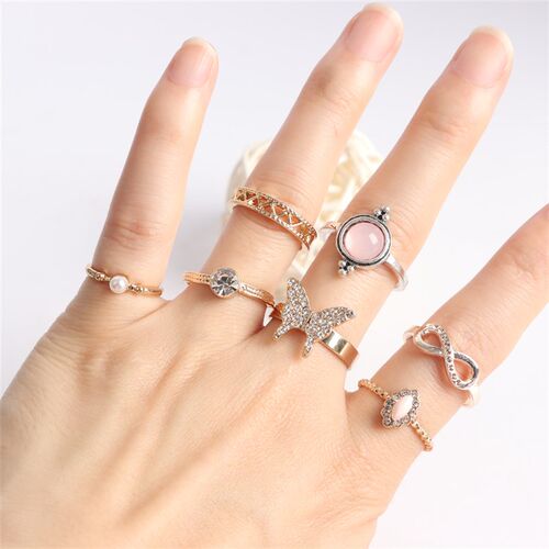 10/20/30/50Pcs/lot Fashion Sparkling Rhinestone Crystal Ring