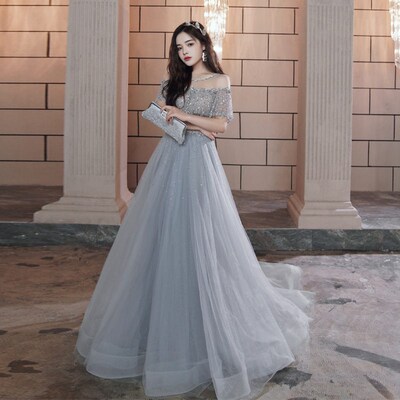 Gorgeous Rhinestone Sparkly Evening Dresses Shiny Sequined B