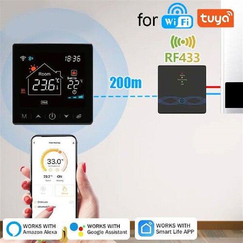 Smart Wireless Thermostat for Floor Heating  Mobile App