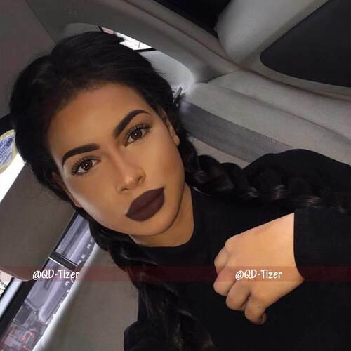 Wig front lace chemical fiber hair headgear batch black long