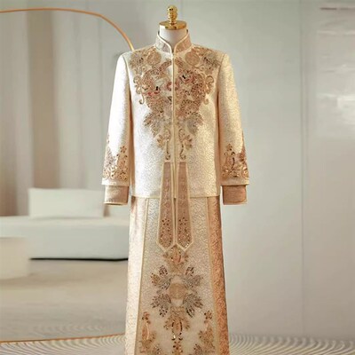 Xiuhe Clothing Mens Groom Chinese Style Dress 2025 High-end