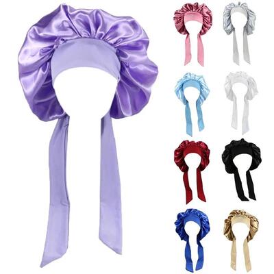 New Satin Hair Cap For Sleeping Invisible Flat Imitation Sil
