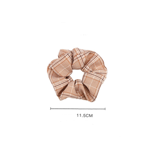 Coloful Korean Plaid Scrunchie Elastic Hair Rubber Bands for