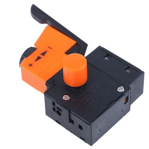 1Pcs AC 220V/6A FA2/61BEK Adjustable Speed Switch Plastic Me