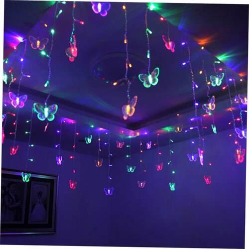 220V/110V Purple Pink Fairy Lights led Curtain String Light