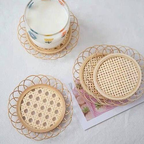 Japanese Style Drink Cup Coasters Dining Table Placemat