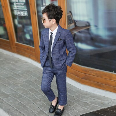 3-11y Kids Pant Blazers Set Spring Autumn Boys Blazer + Pant