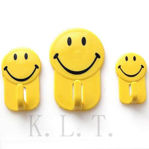 3pcs/set cartoon cute smiley towel hook bathrooms be