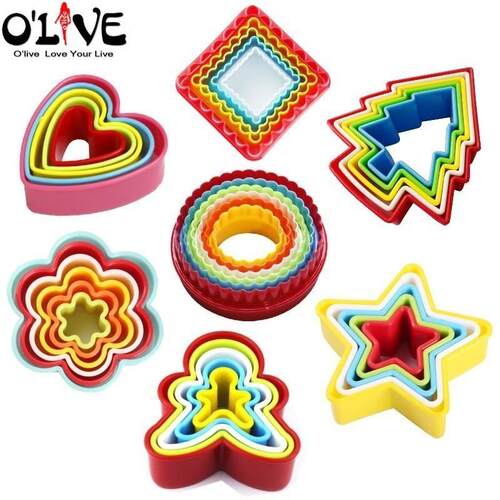 Christmas Cookie Cutter Set Fondant Molds Biscuit Shape Cake