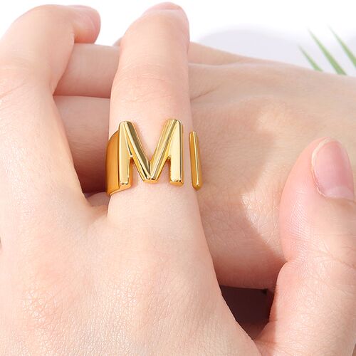 Engagement Gifts Minimalism A-Z Initial Rings For Women Jewe