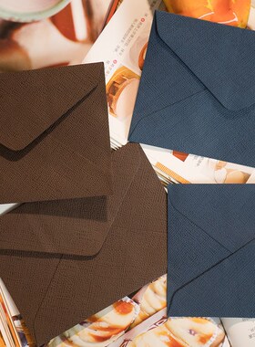16 * 11.3CM Western style linen woven retro envelope