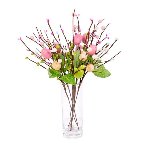 Easter Artificial Egg Flower Foam Egg ree Branch Fake Plant
