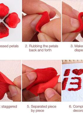 100/500/1000pcs Colorful Love Romantic Warm Silk Rose Artifi