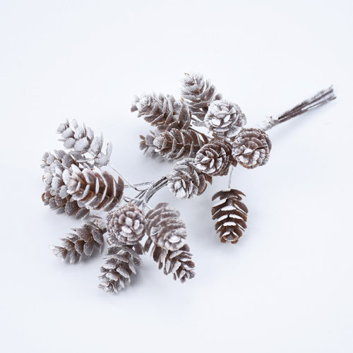 10pcs/Bundle Artificial Plants Fake Pine Cone Decorative Flo