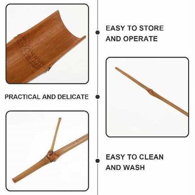 1 Set of 2Pcs Tea Tea Scoop Chinese Teaware Bamboo Tea