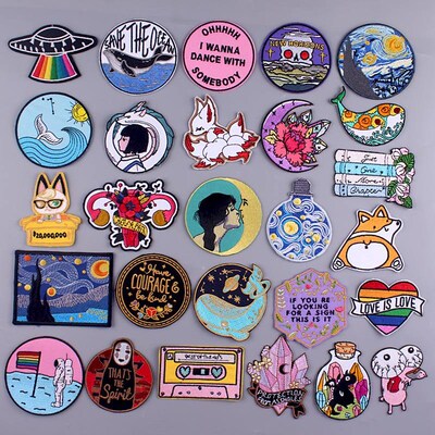 Van Gogh Patch Iron On Patches For Clothing Thermoadhesive P