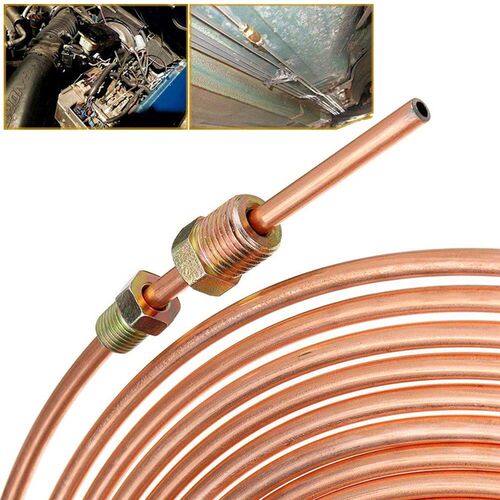 Piping Tube Tubing Anti-rust With 16Pcs Tube Nuts 25ft 7.62m