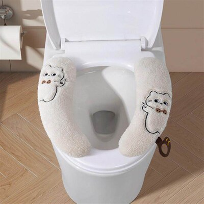 New Home-use Cute Winter Toilet Seat Cushion, Thickened Doub