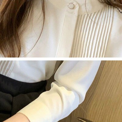 Long Sleeve Chiffon Blouse Shirt Tops Blouse Women Blusas Mu