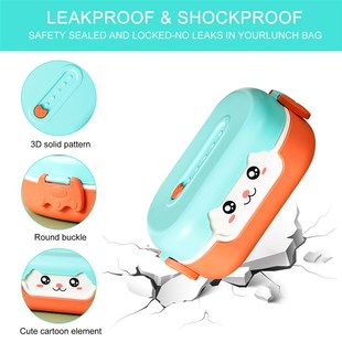 New Cute Bento Lunch Box Kawaii for Kids School Children Sty