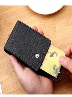 Men Credit Card Holder Leather Purse for Cards Case Wallet f
