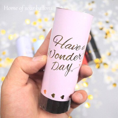 2 pcs Confetti Party Popper Cannon Handheld Fireworks0