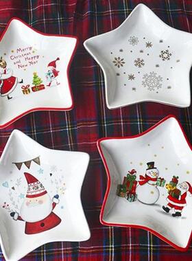 Export Nordic Poland Christmas star plate Santa Claus