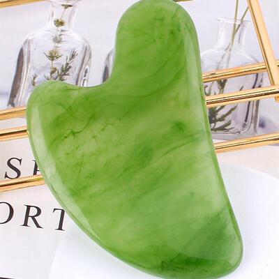 Natural Jade Stone Gua Sha Massage Board Rose Quartz Guasha
