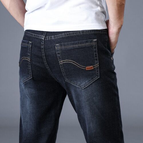 2023 New Men Sretch Jeans Male Classic Elasticity Business j