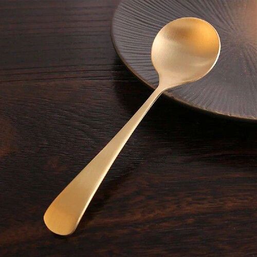 2 Pcs Dinnerware Handmade Pure Copper Spoon Soup Spoons for